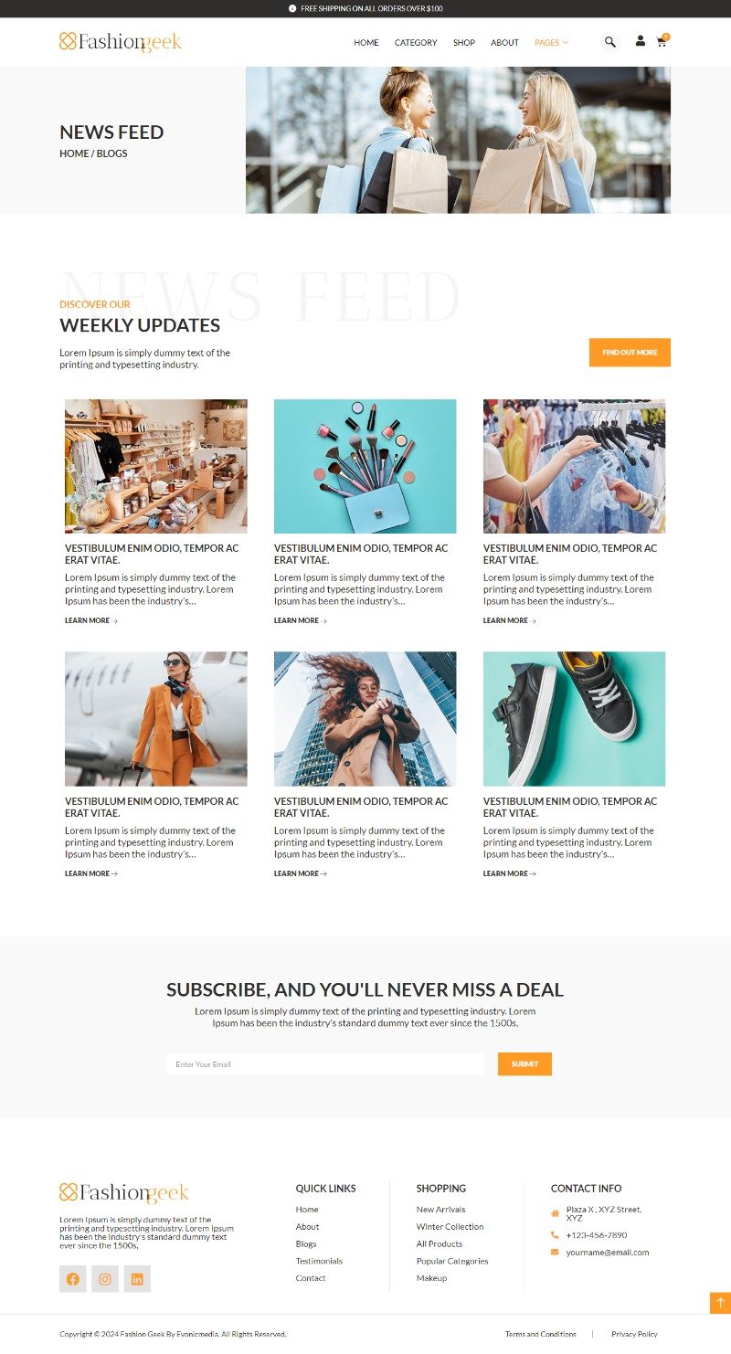 Fashiongeek E-Commerce Project - Image 3