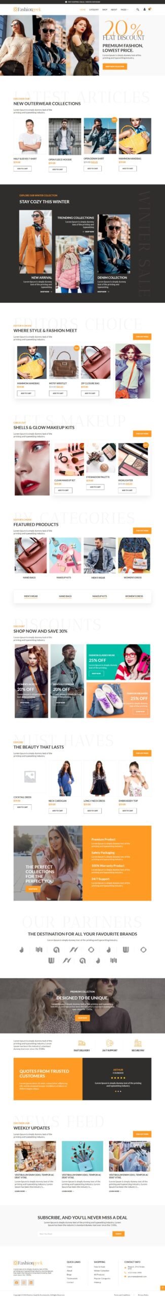 Fashiongeek E-Commerce Project