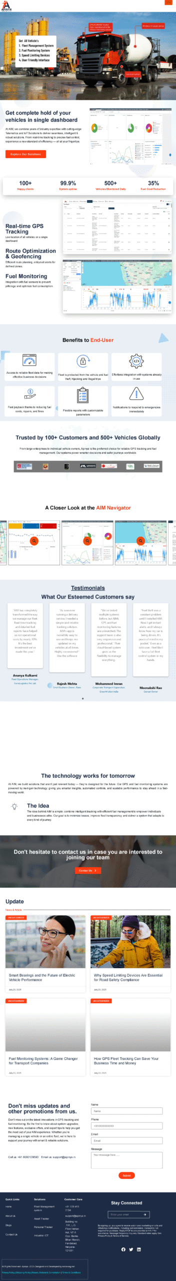 Apinya GPS Tracker Services