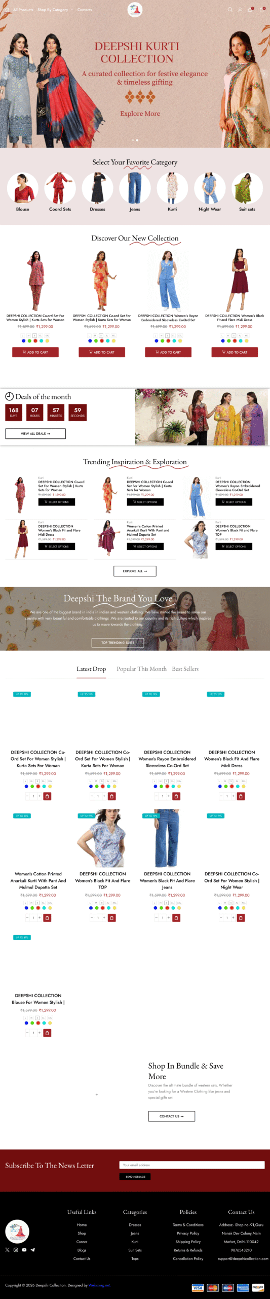 Deepshi Collection Ecommerce Project